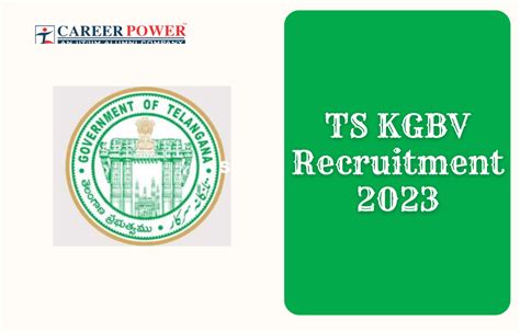ts kgbv 2024|TS KGBV Recruitment 2023 Exam Date, Result (Out) .